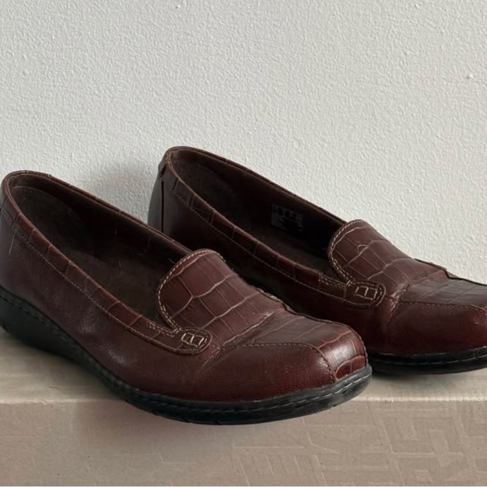 Classic Brown Leather Loafers Flats